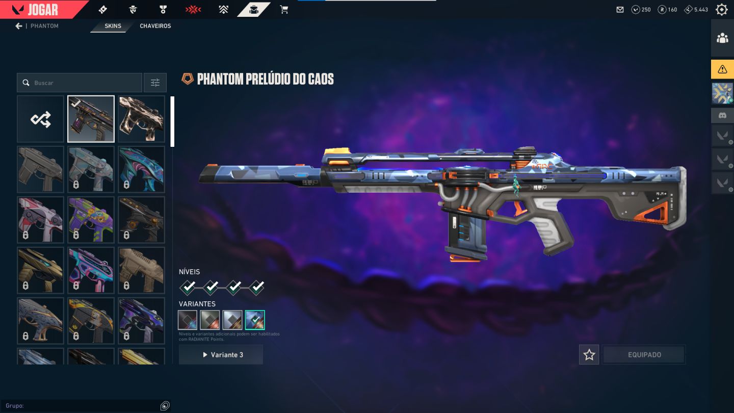 Conta Ouro I - Valorant e Tft com Skin de Vandal e Phantom(preço Negociavel)