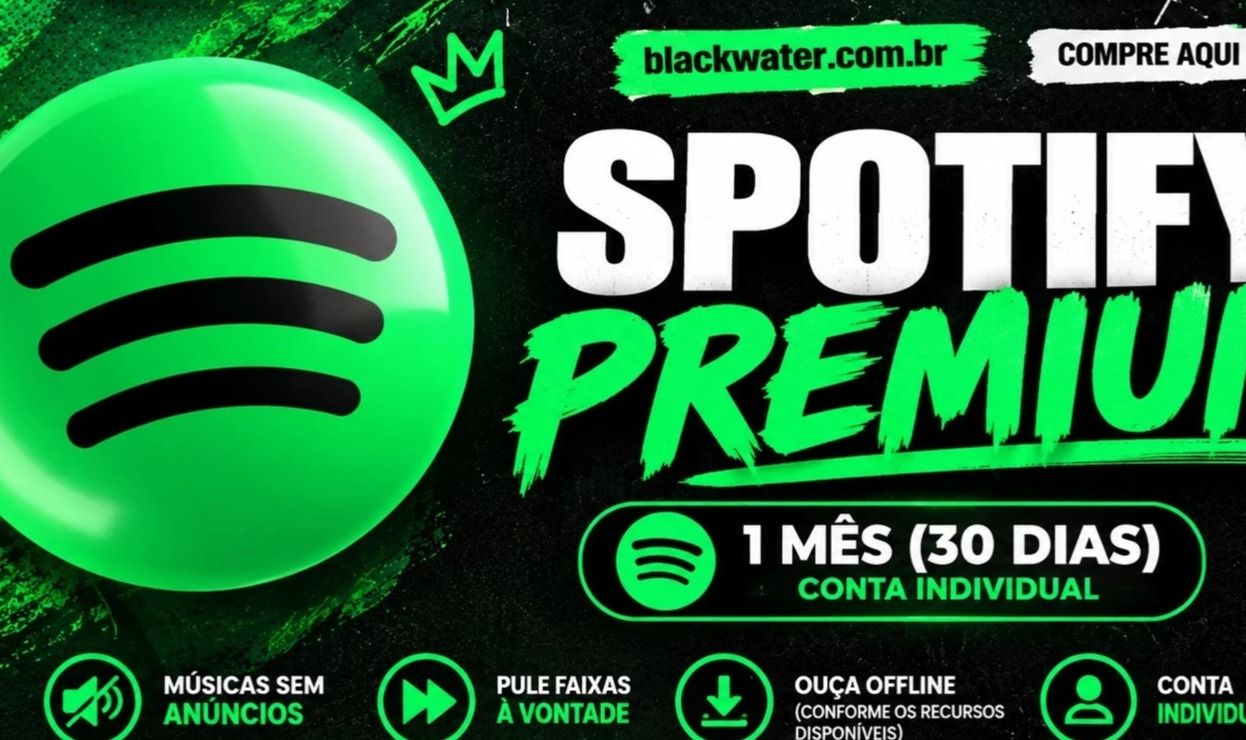 (Mais Barato) Spotify Premium 1 Meses (30 Dias) - Conta Individual