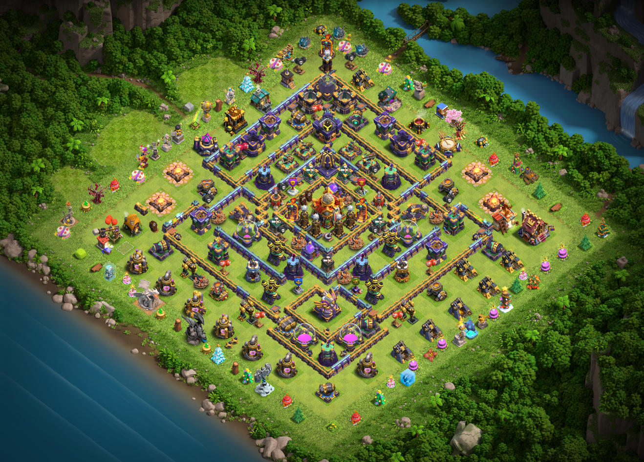Conta CV16 Clash of Clans