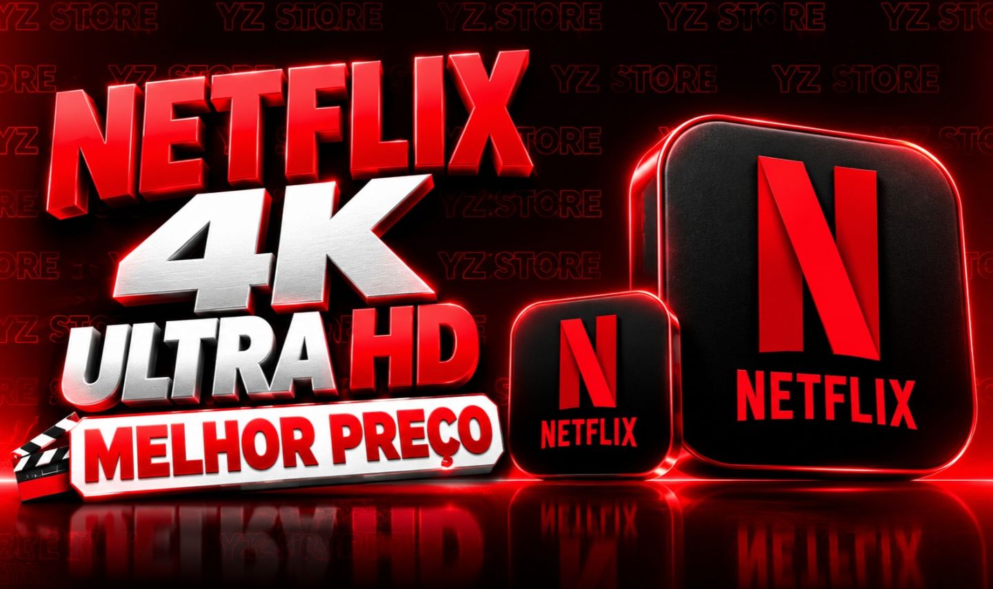Netflix 4K Ultra HD | Tela Privada Exclusiva por 30 Dias