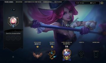 CONTA LOL SMURF COM SKINS!