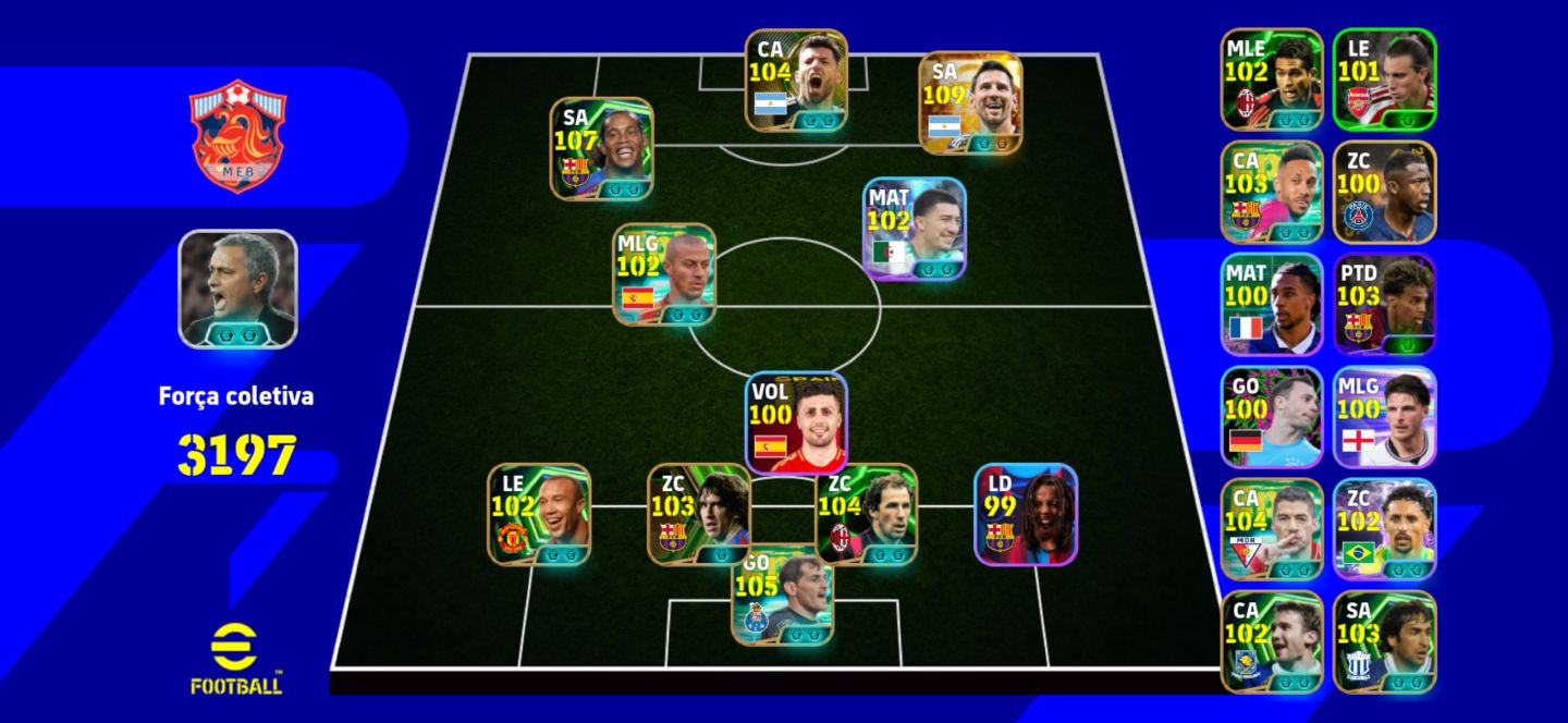 Conta de EFootball braba demais