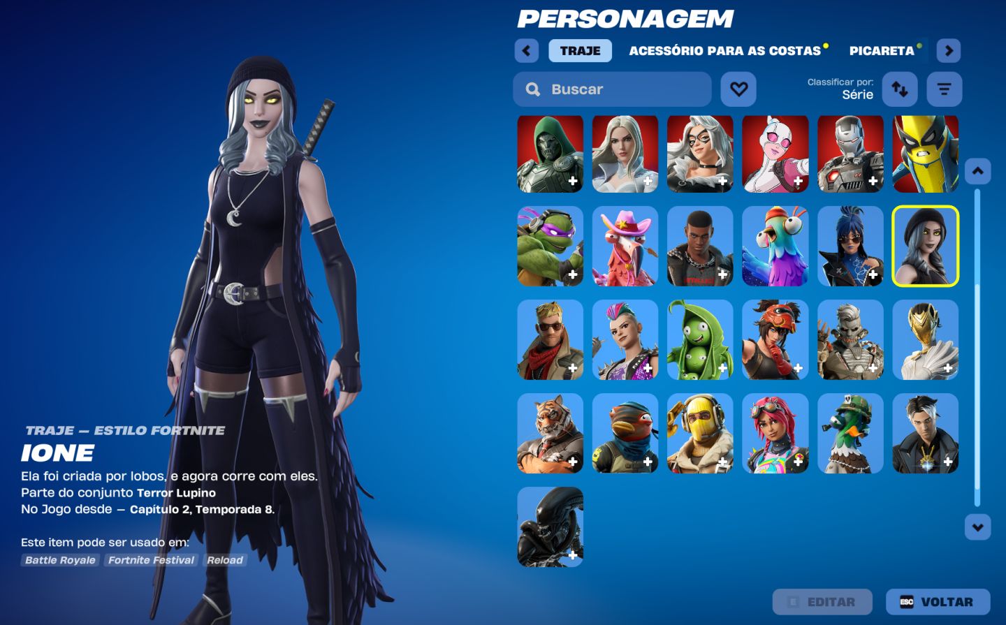 35 SKINS 15 COMPRADAS RAPTOR | XENOMORFO | RAIDEN | IONE | GATA NEGRA |FULL ACES