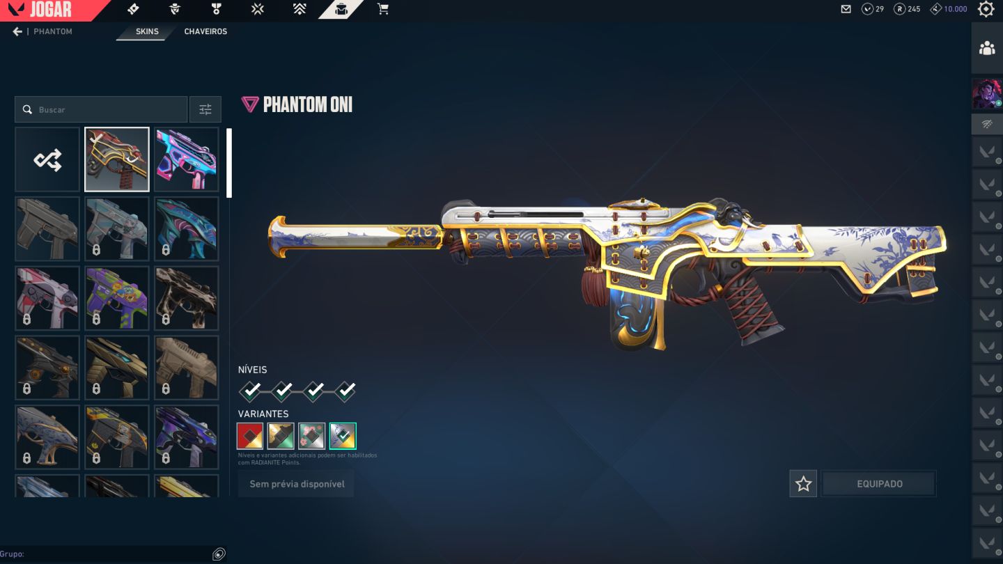 Conta Valorant Gold 3 Com Varias Skins TOPS DE TRYHARD
