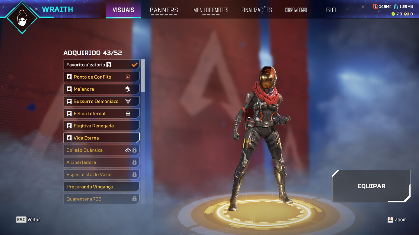CONTA APEX LEGENDS 2 HERANÇAS