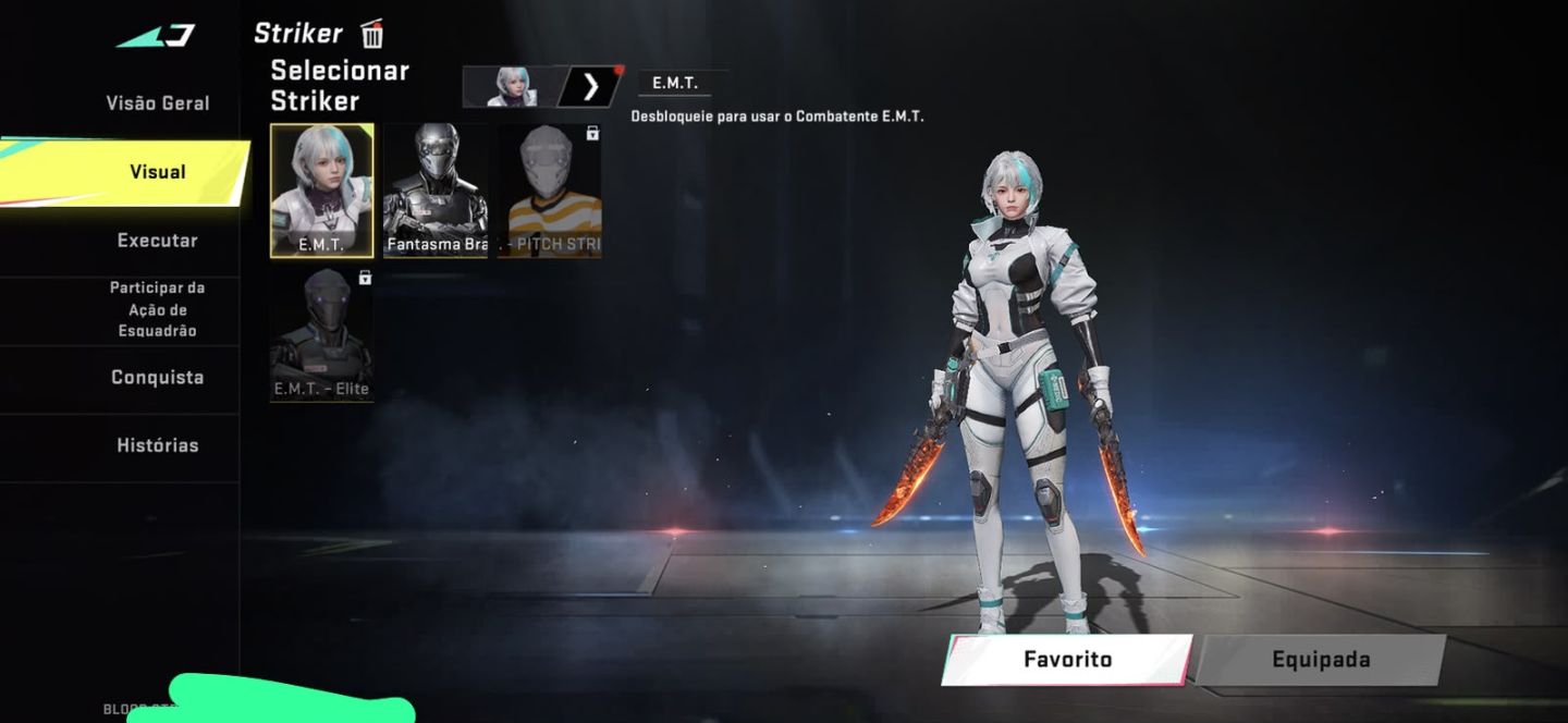 Conta de blood Strike com 3 Skins de facas