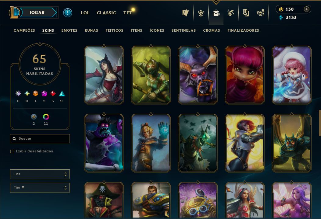 SKIN SHACO PANDEMÔNICO BORDA + [ PLATINA COM 70 PDLS ] + [ TROCA NICK ]
