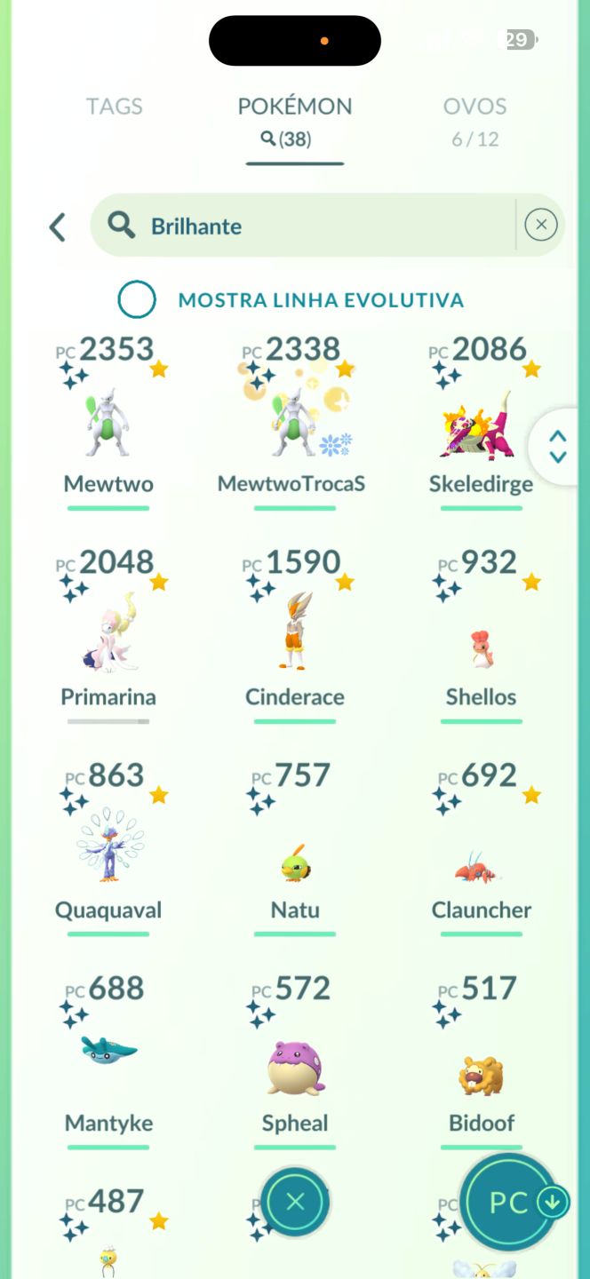 Conta Level 70 de 2016 Pokemon Go 38 Lendário e 38 shinys
