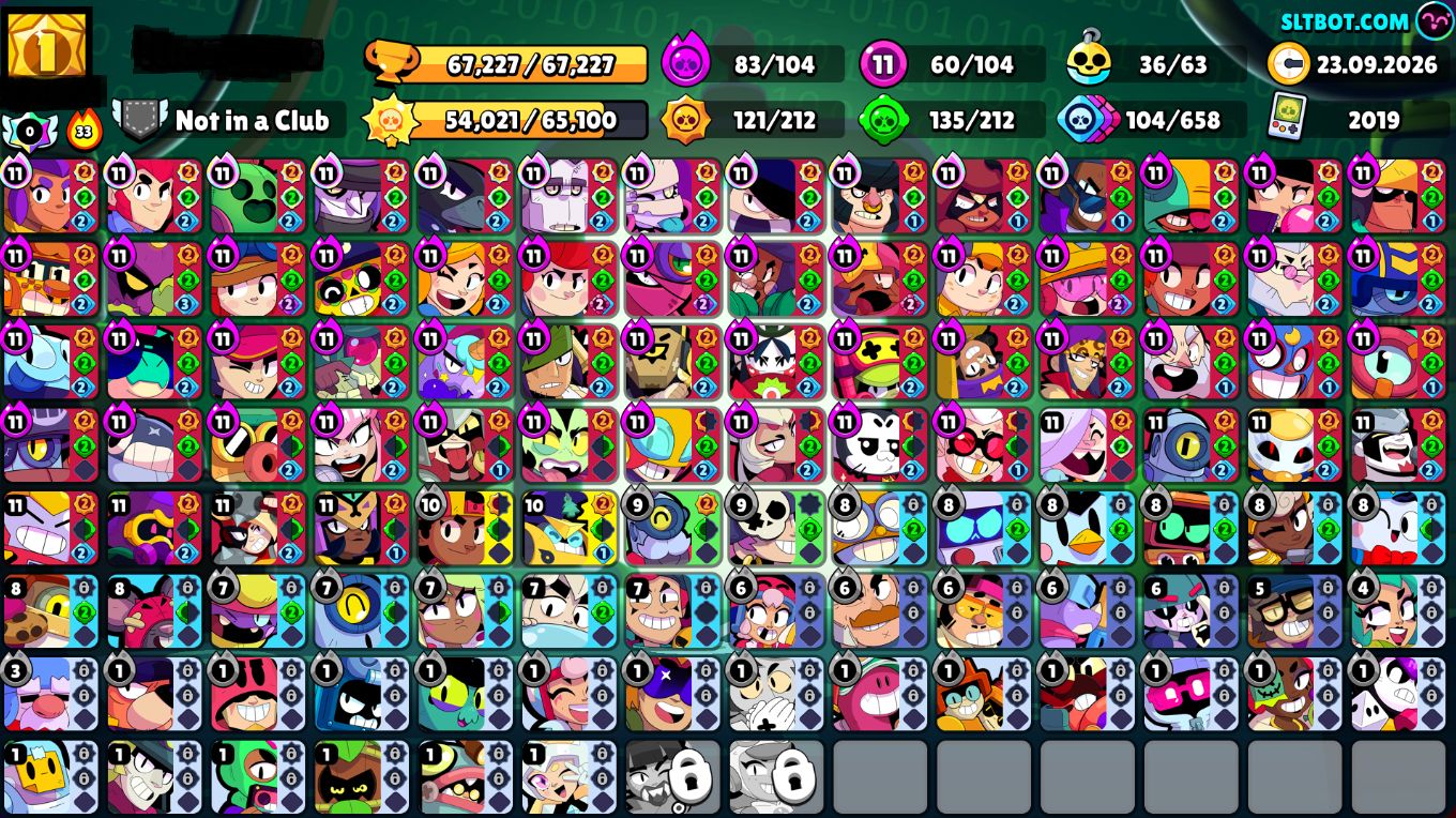 CONTA BRAWL STARS | 67K+ TROFÉUS | 60 BRAWLERS LVL 11 | 36 HIPER | CONTA 2019
