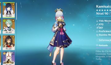 Conta com ayaka, kokomi, raiden c1 neuvillette baizhu pet seele e muito mais!