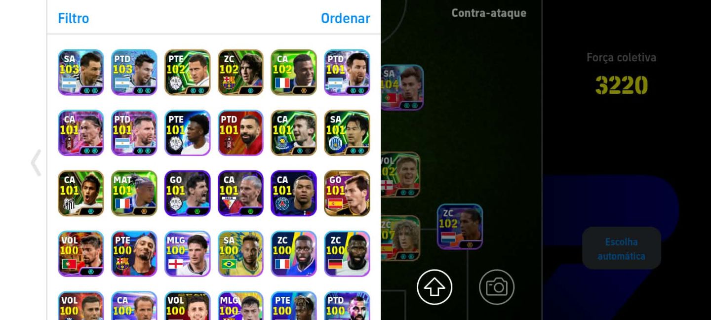 CONTA COM 3220 DE FORÇA + TIME LEGENDS + DESAILLY BIG TIME + PUYOL