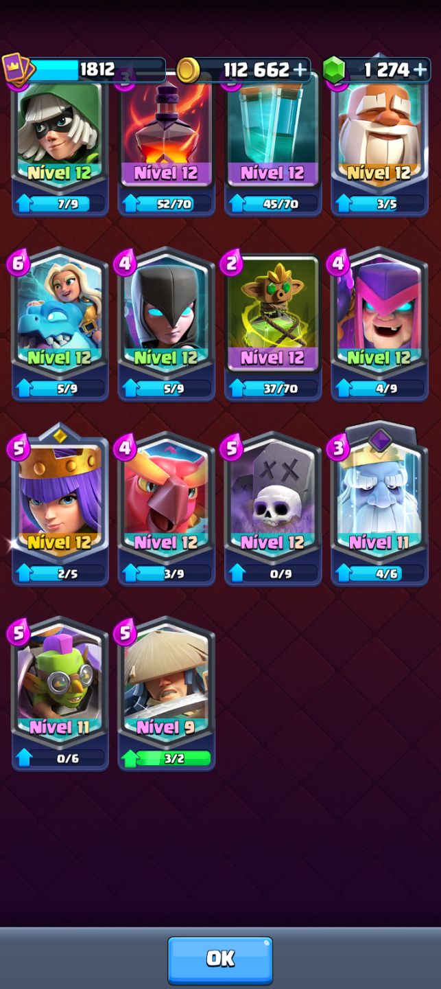 Tô agoniado ] CONTA CLASH ROYALE PREMIUM | 14x LVL 16 | 122/122 |