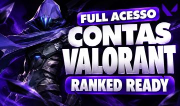 CONTAS SMURF VALORANT ( COMP LIBERADO ) LVL 20+ AGENTES LIBERADOS FULL ACESSO!