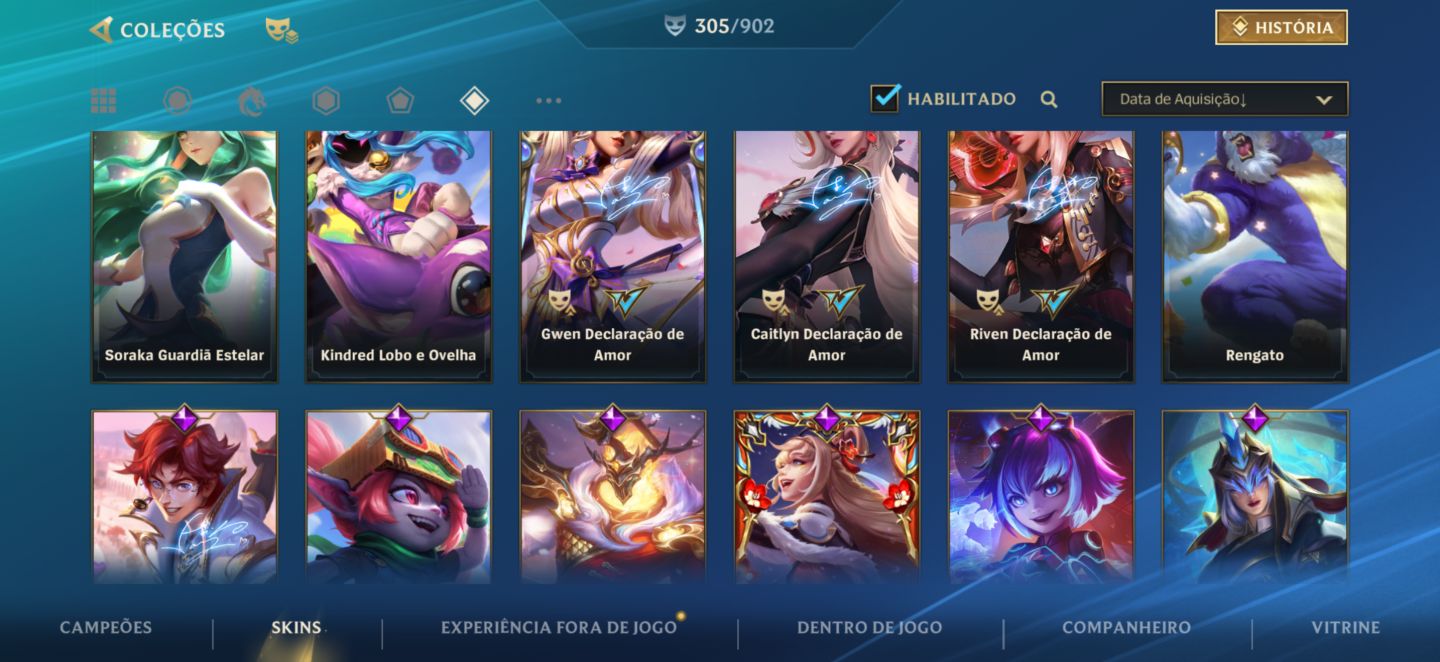 Conta de Wild Rift - Focada em Mid, Sup e Adc