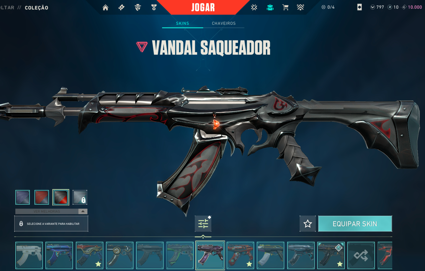 Conta com chaveiro DIAMANTE, com + de R$2800,00 investidos em skins e passes.