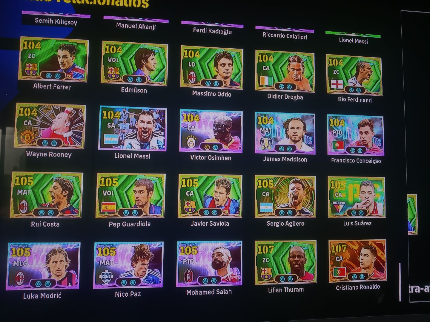 Conta Efotball PSN CR7 + IBRA + Gulit + trio francês