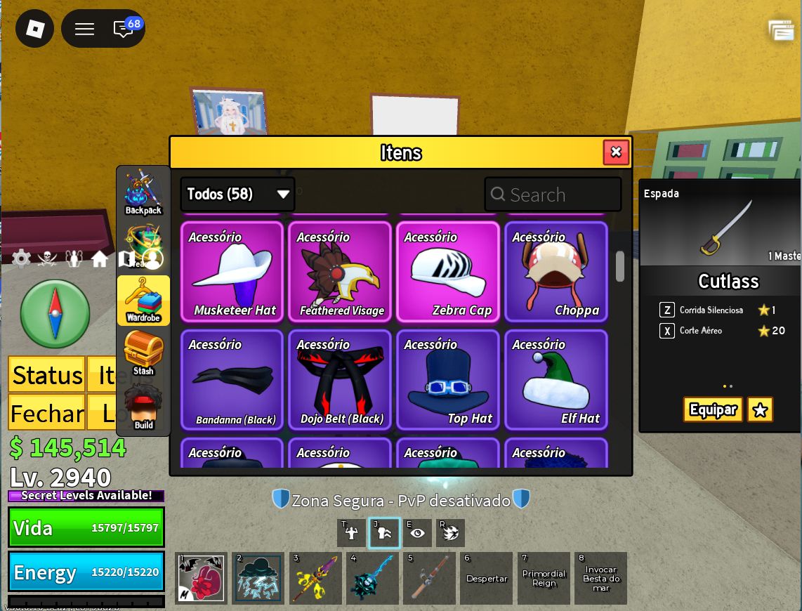 CONTA DE BLOX FRUITS COM DRAGON PERMANENTE NIVEL 2940