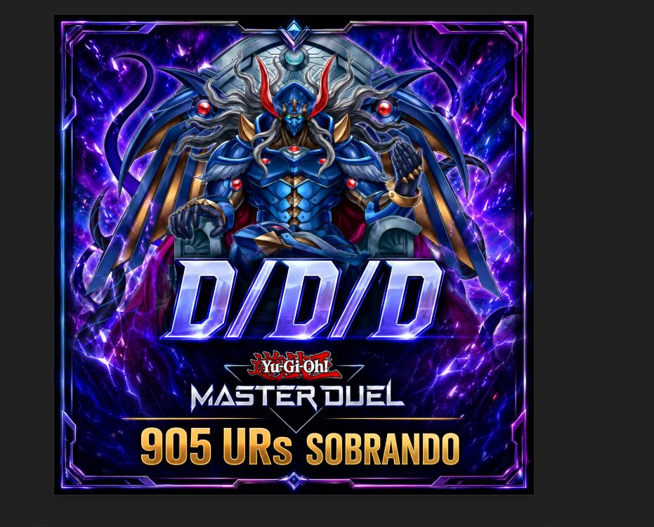 Master Duel Conta Deck D/D/D (Entrega Automática)
