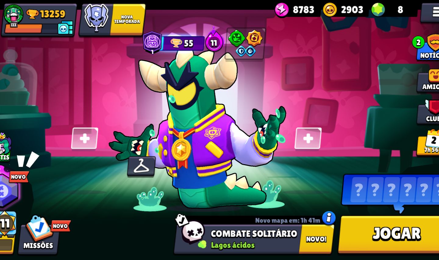 Conta Brawl Stars | 62 Brawlers | 13k Troféus
