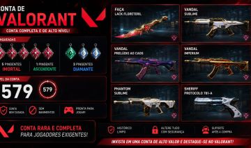 CONTA VALORANT HARD ELO! 5x IMORTAL 1X ascedente 3x diamante. Conta com Rank on!