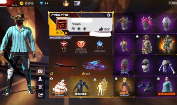 CONTA DE FREE FIRE TOP | COM STEAMPUNK RAGNAROK PE DESCALÇO E MUITO MAIS |