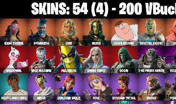 54 skins | Kado Thorne | Omegarok | Zeus | Hades | Peter Griffin