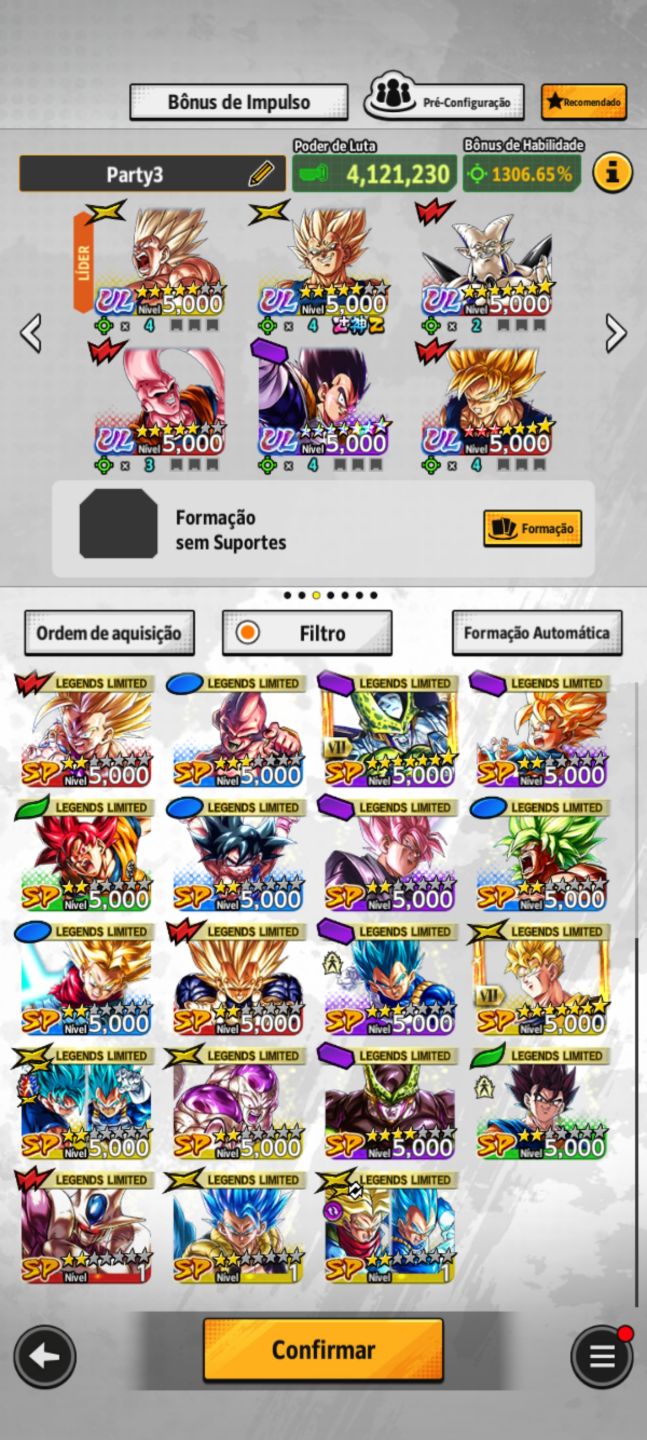 CONTA DB LEGENDS COM VARIOS ULTRAS