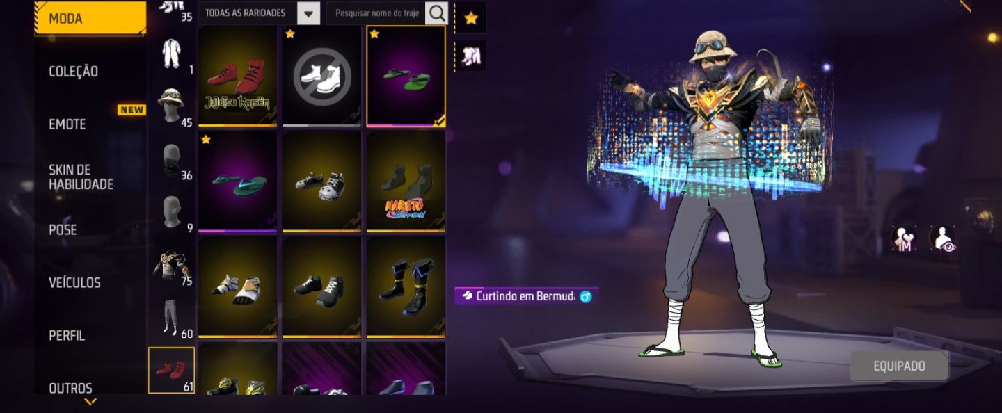 Conta freefire lvl 57 pra começar