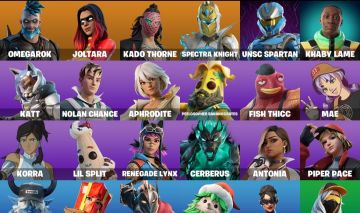 CONTA FORTNITE COM OMEGAROK, JOLTARA E 25 SKINS