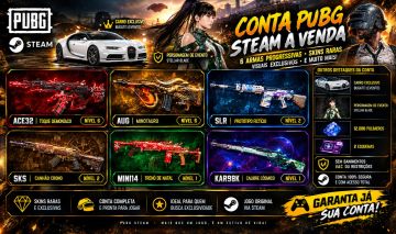 Conta Pubg Steam 6 Progressiva