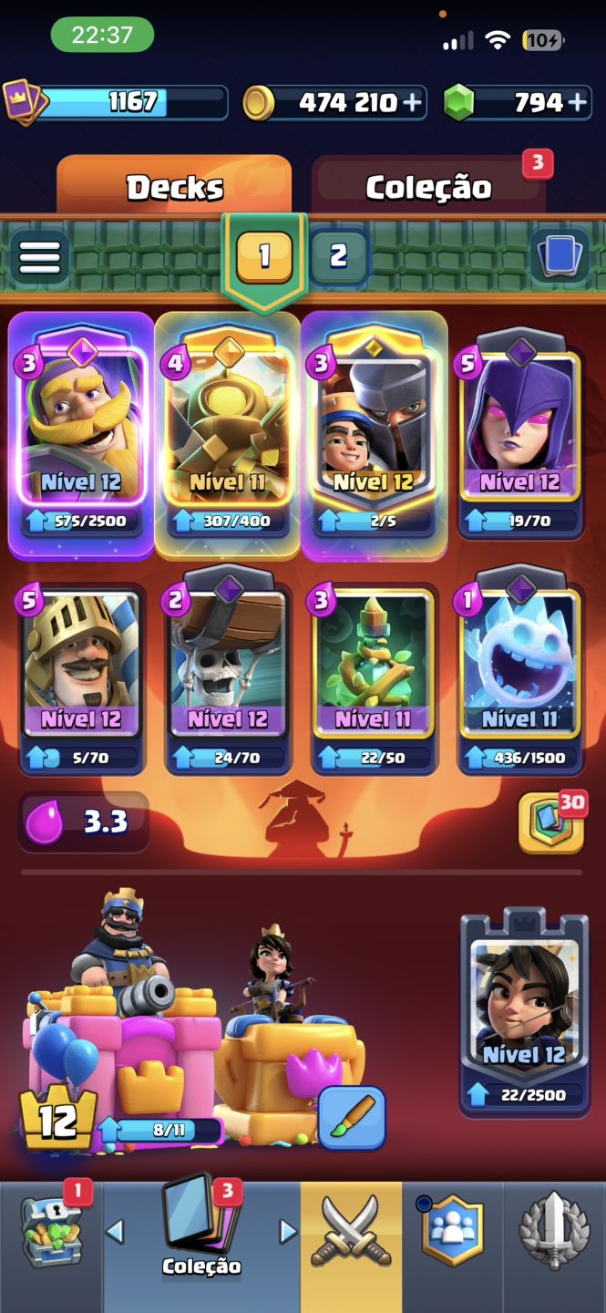 CONTA DE CLASH ROYALE Super Jogada(11 Anos de jogo)