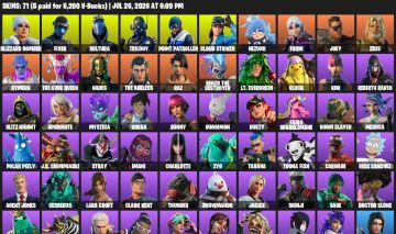 71 Skins + 117 Picaretas + 91 Emotes + 95 Glinders Diversos Raros (Fa)