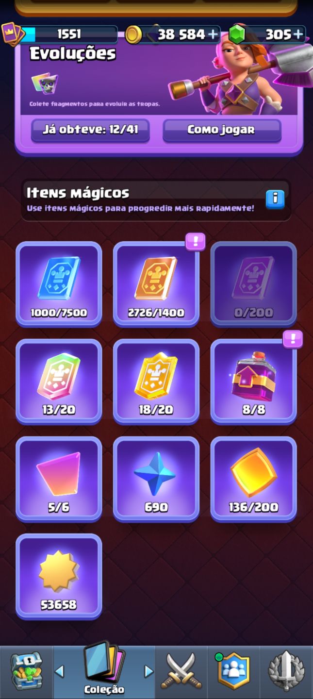 Clahs royale conta de 11 k de troféus
