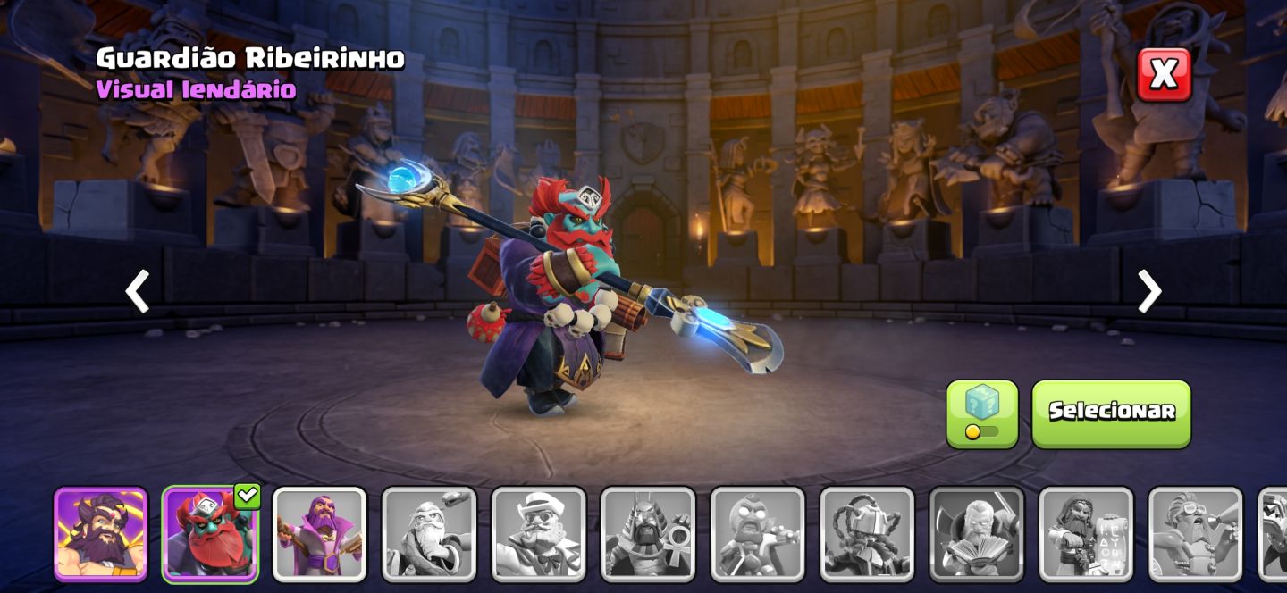 Clash of Clans - CV 14 (Muito upado), paisagens, skins de herói e itens mágicos