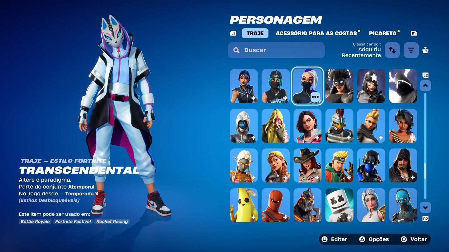 Conta do passe de batalha temporada 2 a 10 e skin Lara croft