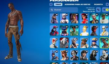 Conta fortnite (444 skins) travis scott , glow , kratos