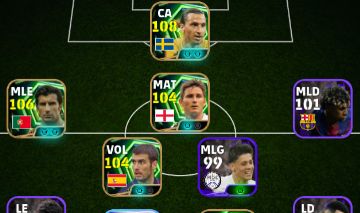 CONTA EFOOTBALL COM IBRAHIMOVI + LAMPARD + FIGO