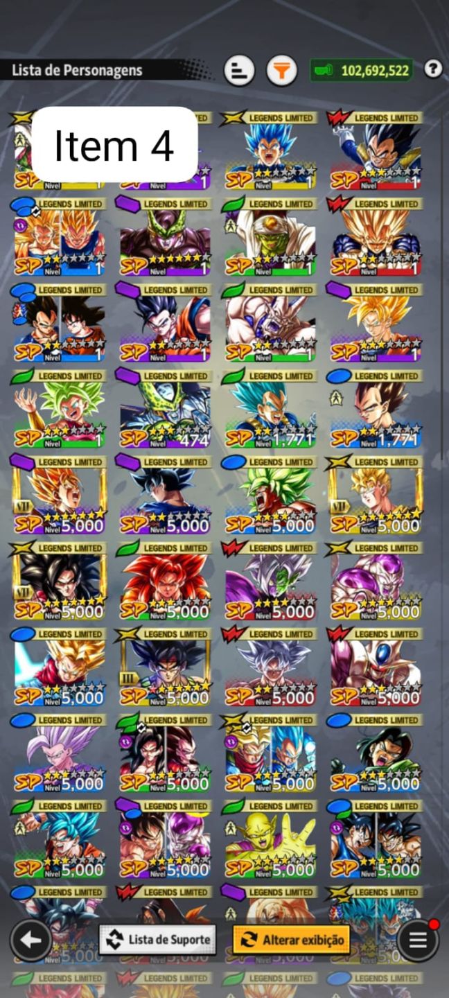 Contas super top pra pvp com muitos ultra