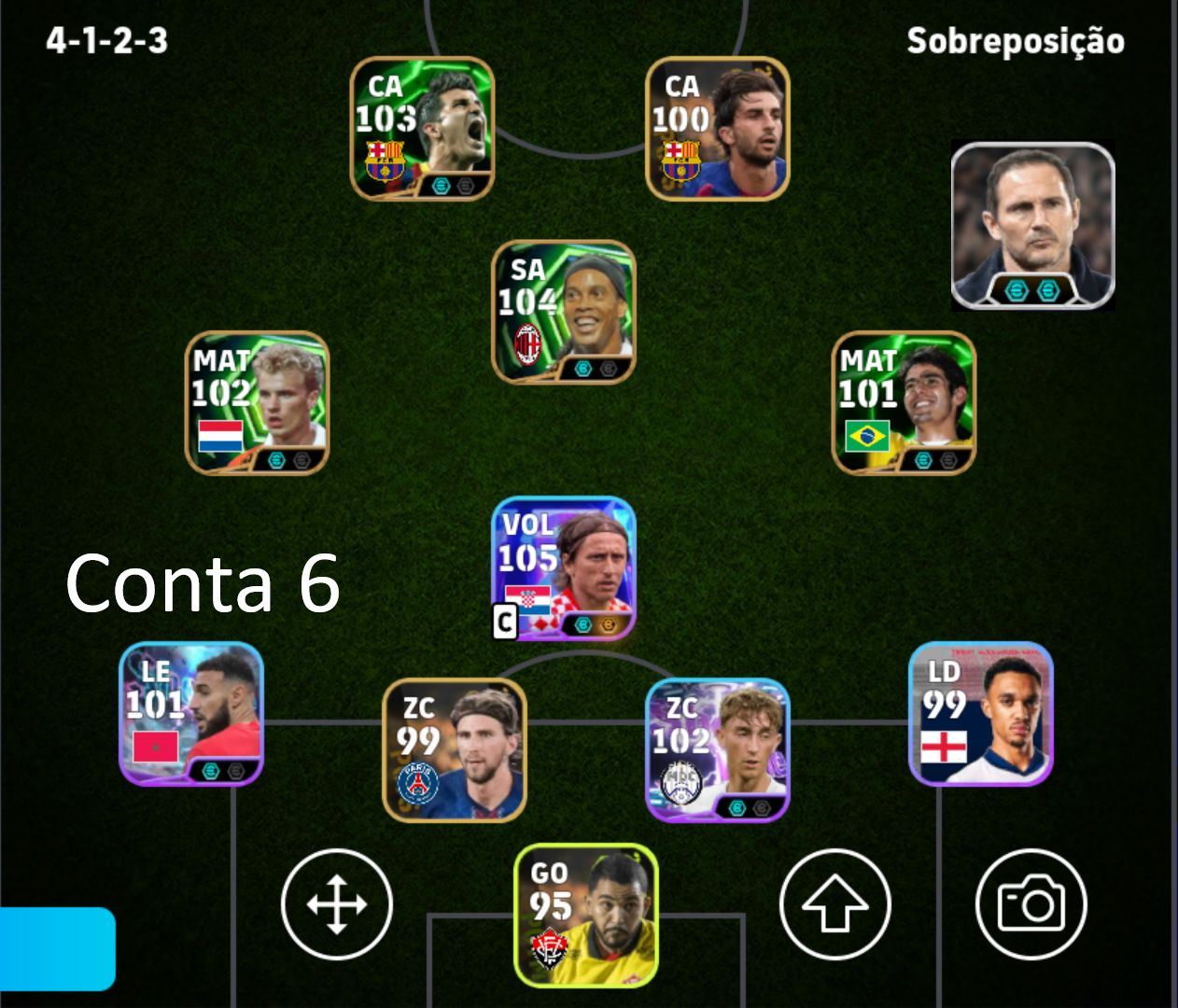 Melhores Contas Efootball Mobile Com MESSI Bigtime 109, Épicos e Showtimes Raros