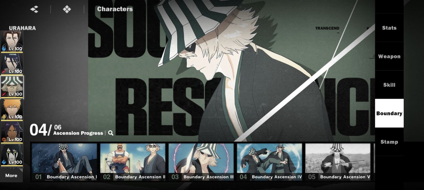 CONTA DE BLEACH SOUL RESONANCE COM AIZEN B6, TRUE B2, ULQUIORRA B1 E ETC..