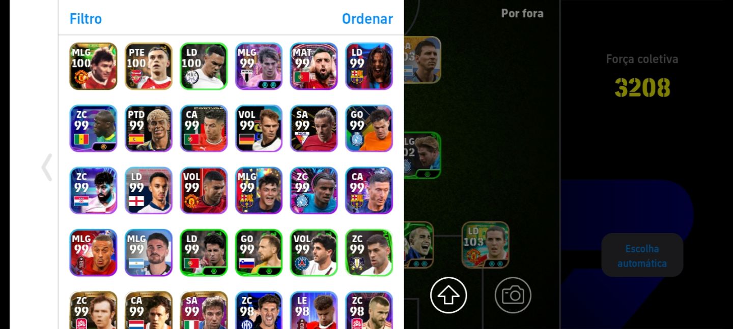CONTA EFOOTBALL RARA 3210 DE FORÇA