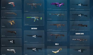 Conta de valorant FA dima com várias skins