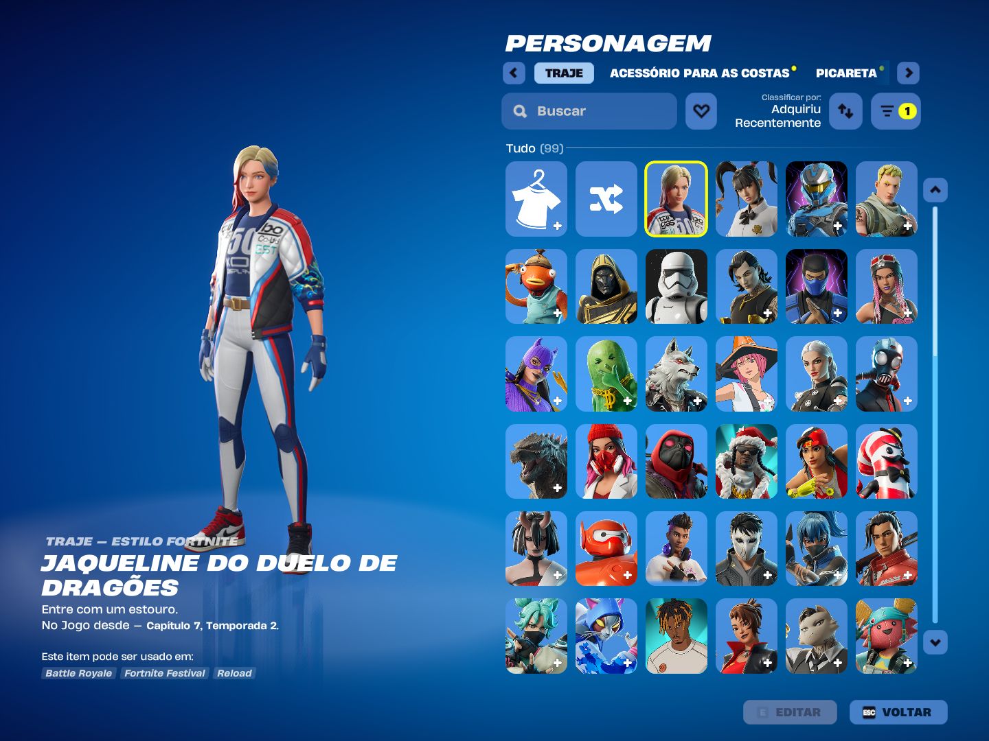 Conta Full Acesso Barata com 99 Skins + Itens Raros