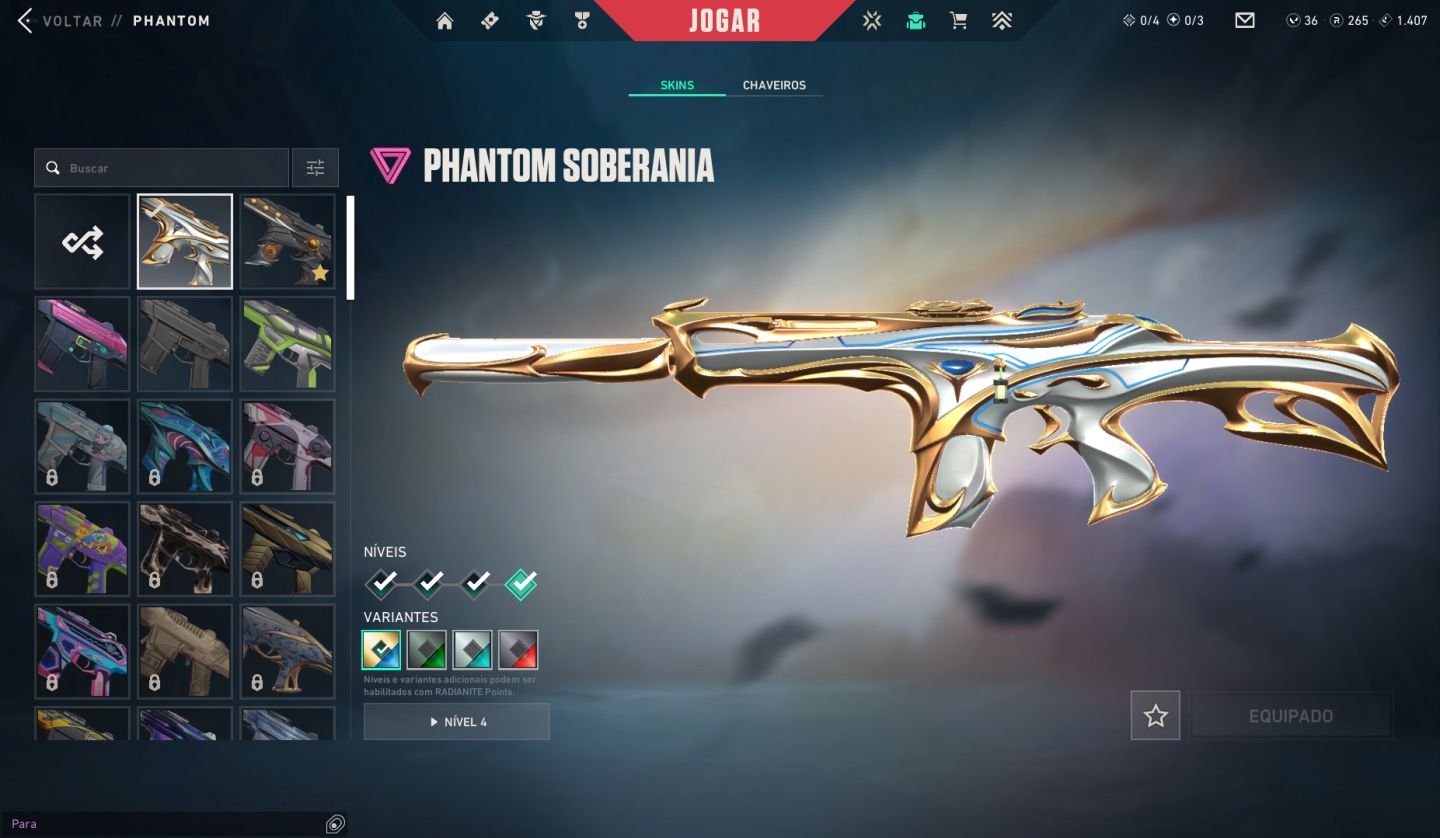CONTA VALORANT COM VARIAS SKINS, MENOS DA METADE DO VALOR GASTO