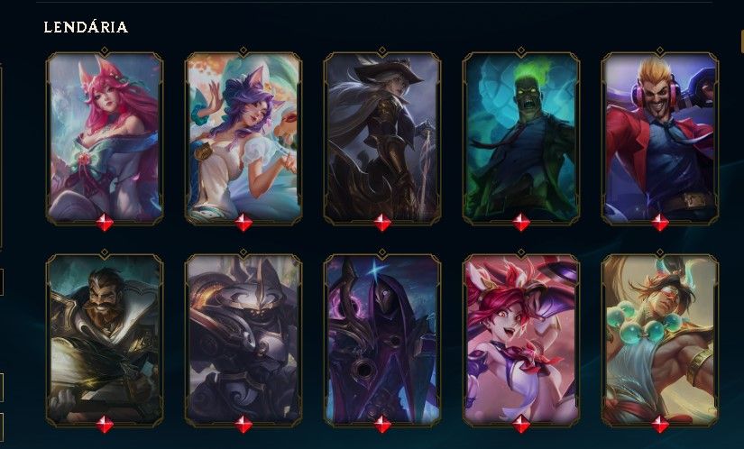 Desapego conta lol 8 skins Prestigio