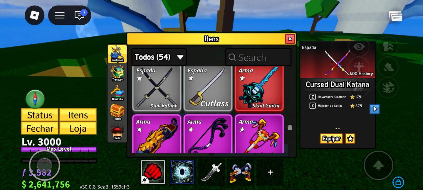 CONTA BLOX FRUITS END GAME