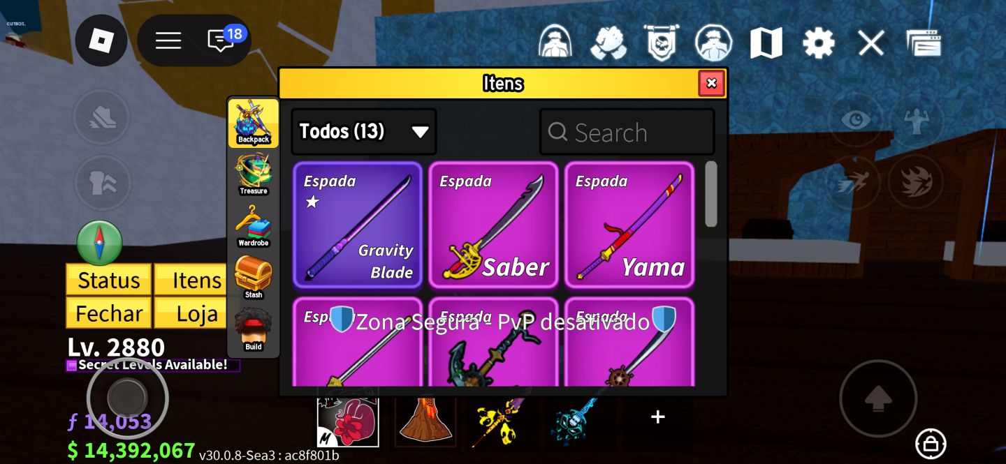 CONTA BLOX FRUITS 2880 COM V3 DRACO E V4 FULL SHARK + SANGUINE ARR