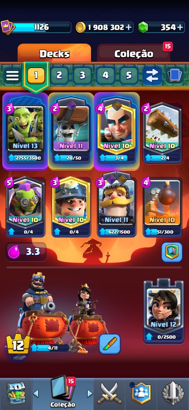 Conta brawl stars upada 28k de trofeus+ conta COC+ conta clash royale