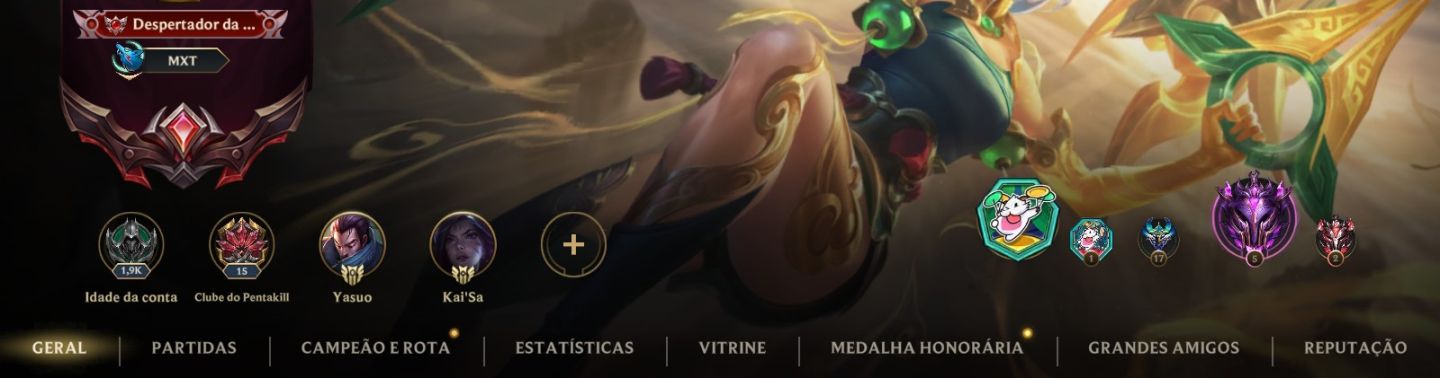 Conta diamante Full Champs 130 skins
