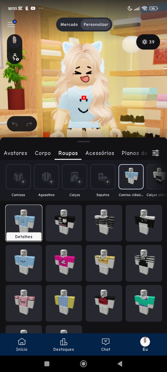 Conta de Roblox